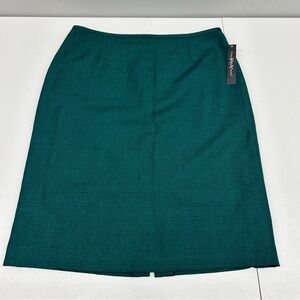 Preston & York Green A-Line Knee-Length Skirt for Work